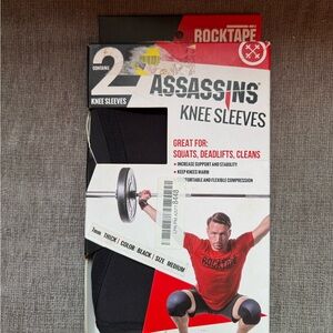 RockTape Assassins Knee Sleeves Black